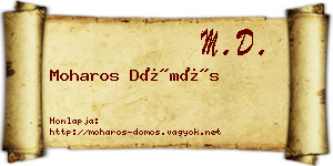 Moharos Dömös névjegykártya